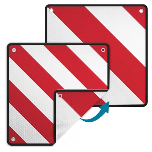 2in1 Rear Warning Sing Spain and Italy motorhome signal reflector...