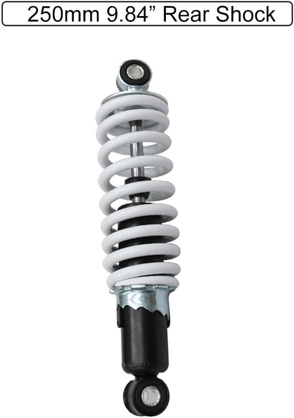 250mm 10" 400lbs Rear Shock Absorber for Pit Dirt Bike ATV UTV Moped Quad Go Kart Buggy Drift Trike Tricycle 4 Wheeler Tricycle Kazuma TaoTao Roketa JCL Lance Baja Coolster Thumpstar Atomik DHZ