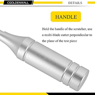 CGOLDENWALL Cross Hatch Adhesion Tester Cross-Cut Tester Kit Multi-Blade Cutter spacing: 1 +0.01mm, 2+0.01mm, 3+0.01mm