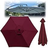 Ersatzdach für 4 m Marktschirm, dick und langlebig, Terrassen-Sonnenschutz, Abdeckung für Balkon,...