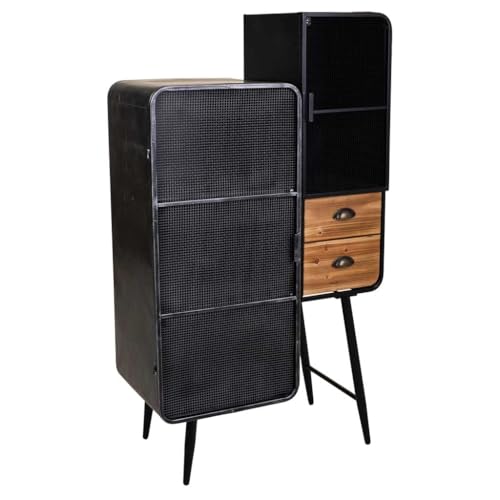 WANDERLUST DECO Kit Vitrina de Metal y Madera