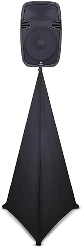 Miniatura 8 de PRORECK 2 fundas para soporte de altavoz, trípode y falda Skrim de 360 grados, color negro