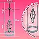 Nippelklemme für Frauen BDSM Edelstahl Nippelklemmen Brustwarzenklemmen Set drehbare Dehnung Nipple Clamps Extreme Spielzeug Hart Stark Nippel Klemmen Brustwarzen SM Folter Werkzeuge Toys Männer Frau