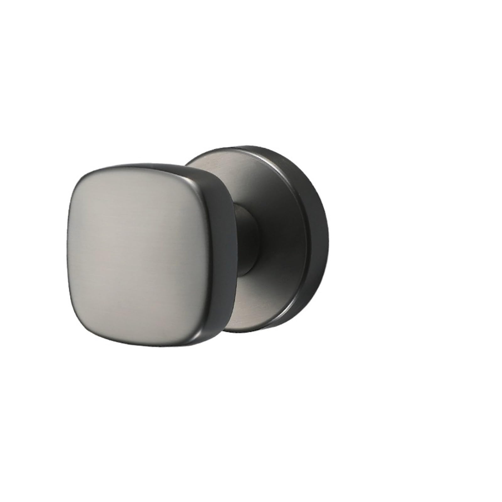 NYRXRYTCA Household Indoor Invisible Door Lock Modern Simple Single-Sided Lock Black Bedroom Door Silent Mechanical Lock(Simple gray square invisible lock)