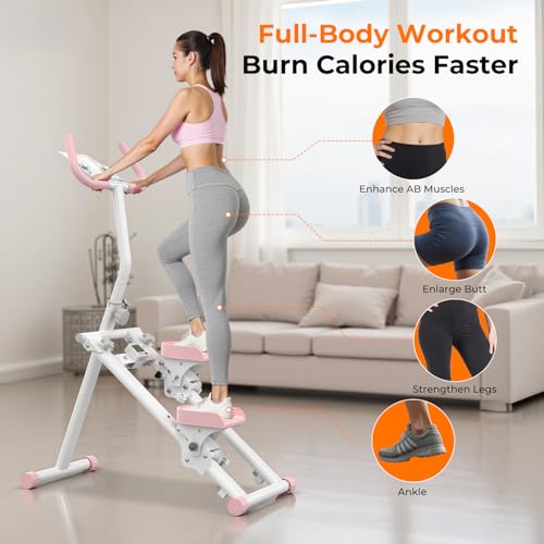 Image of OWLSKY Stair Stepper for Home,Vertical Climber Exercise Machine with Stable Triangular Frame, Smooth & Quiet Motion, Full Body Workout Equipment