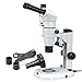 AmScope PM240T-8M Digital Trinocular Common Main Objective Stereo Zoom Microscope, WH10x Eyepieces, 8X-80X Magnification, 0.8X-8X Zoom Objective, Pillar Stand, 100V-240V, Includes 8MP Camera with Reduction Lens and Software