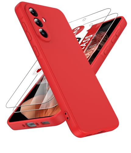 Coque Samsung A36 5G LeYi rouge souple idéale au quotidien avec protections