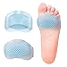 Produktbild FOAGWA 4pcs Fußpolster Mittelfuß Fersenkissen für Schuhe Fußballen Kissen Vorfußpolster für Metatarsalgie Neurom Mortons Neurom Pads Atrophie Brennen Schmerzen lindern