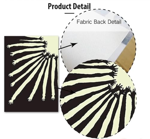 Impression sur toile HD noire et blanche grand format 60x80cm
