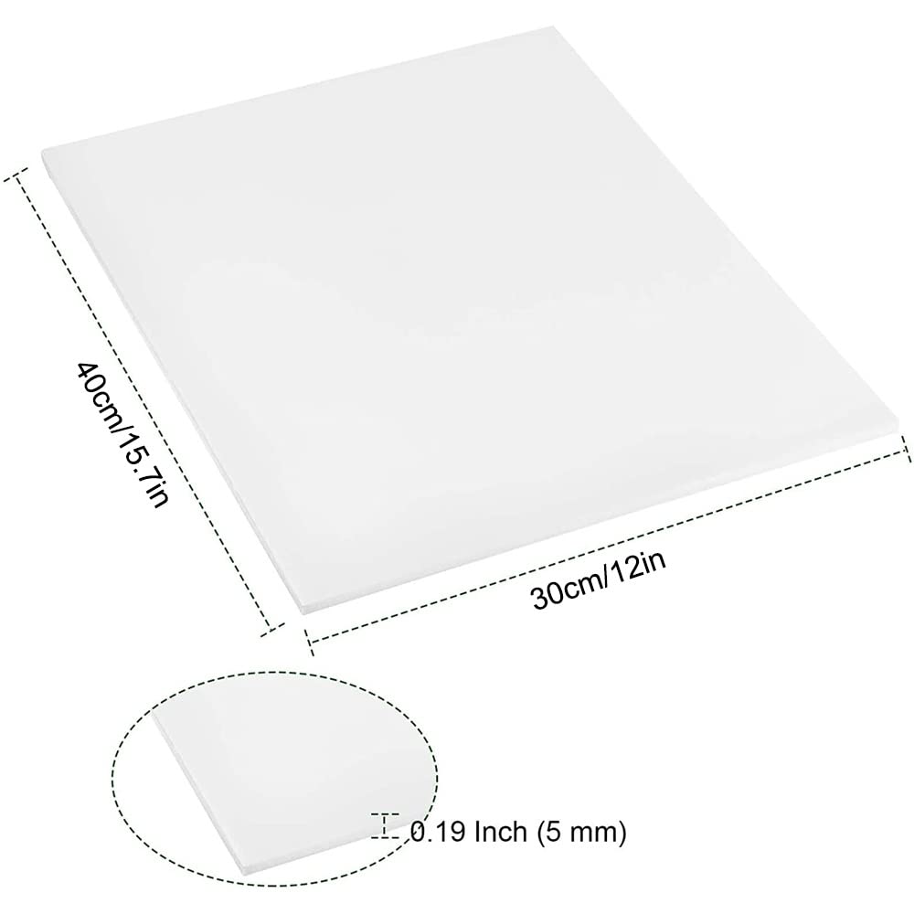 Paquete de 5 tableros de espuma blanca, tablero de estera de poliestireno de 300 x 400 mm de grosor