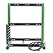 DIY ITX MATX ATX Computer Open Air Case, Aluminum Open Frame Computer PC Test Bench Vertical Motherboard Chassis PC Case DIY Kit (Green Black)