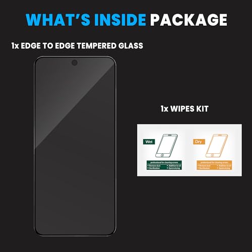 Image of FIRST MART Gorilla Tempered Glass Screen Protector Compatible For Nothing Phone 2A and Nothing Phone 2A Plus 5G (6.77 Inch) With Easy Installation Kit| Edge To Edge Coverage |Black