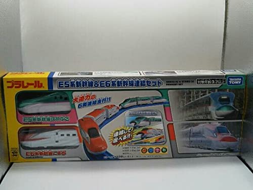 Amazon.co.jp: Takara Tomy Plarail E5 Series Shinkansen & E6 Series  display picture 1
