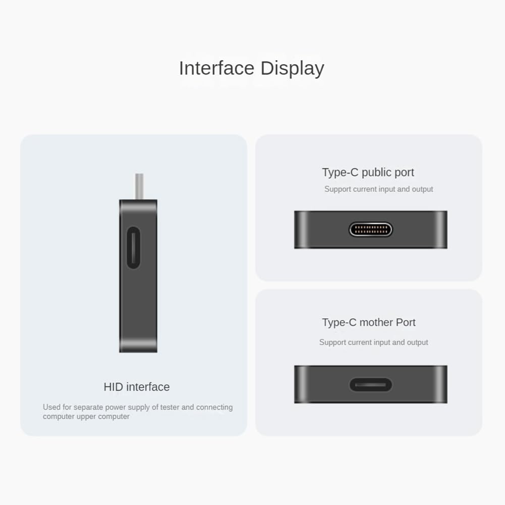 Power-Z KM003C Przenośny tester szybkiego ładowania USB-C PD3.1 QC5.0 Cyfrowy woltomierz i amperomierz Tester banku