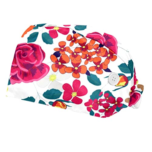 Chapeaux bouffants 2PCS bohème avec bandeau anti-transpiration ajustable