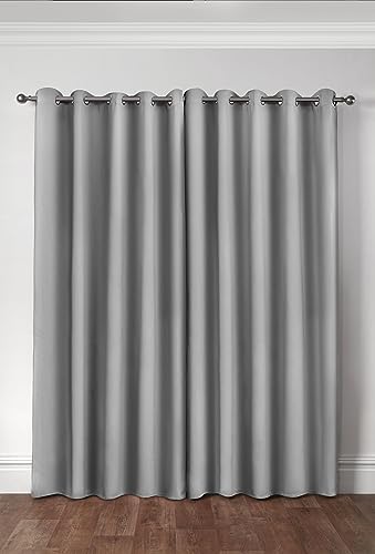 Emma Barclay Cali Eyelet - Woven Thermal Blackout Eyelet Curtains in Grey - Width 46 x Drop 54" (116 x 137cm) - Image 3