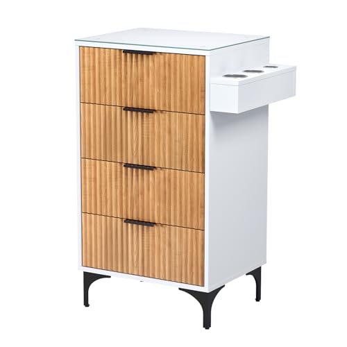 OmySalon Salon Station, Barber Station for Hair Stylist, Storage Cabinet
