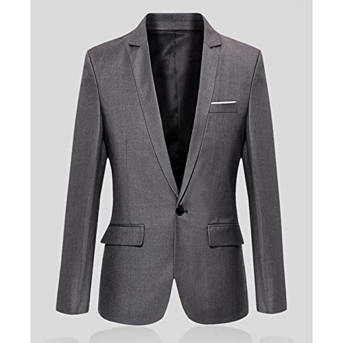Men's Suit Jackets Slim Fit Blazer Business Casual One Button Long Sleeve Blazers2