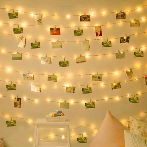 Photo Clip String Lights 33FT 100 LED Fairy Lights 60
