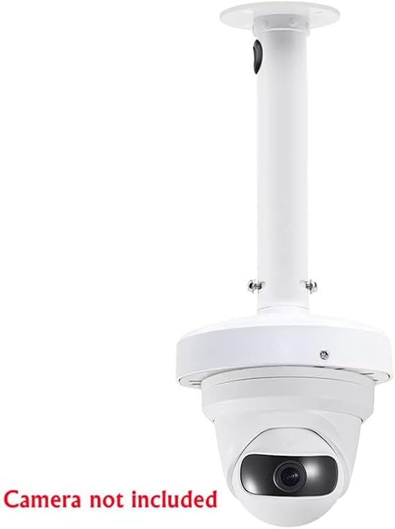 Security Camera I Type Wall Ceiling Mount Bracket, Dome Camera Mount with Cable Hidden Junction Box Universal Camera Wall Mounting Bracket for CCTV Surveillance Camera (7.8 I Mount)