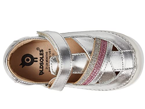 Old Soles Baby Girl's Tri Pave (Infant/Toddler) Silver/Glam Argent/Glam Pink/Silver EU 20 (US 4 Toddler) M2