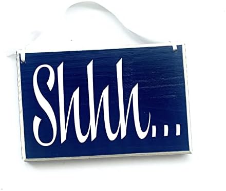 Shhh. 8x6 (Choose Color) Handmade Custom Wood Sign for Spa Baby Nursery Quiet Room Hand-Made Choose Color