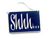 Shhh. 8x6 (Choose Color) Handmade Custom Wood Sign for Spa Baby Nursery Quiet Room Hand-Made Choose