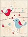 With Love Red Blue Bird Novelty Mini Metal Parking Sign PM-1069