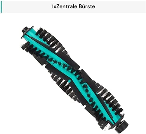 Close-up of the Deenkee D40 robot vacuum's main brush.