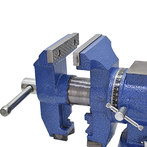 Kimllier 4 Inch Multipurpose Bench Vise 360-Degree Rotation Clamp On Vise With Swivel Base And Head, Heavy Duty Multi-Jaw Vise, Fit For Clamping Fixing Equipment Home Or Industrial #TOP1