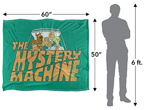 Plaid Scooby Doo Mystery Machine idée cadeau idéale couverture douce 152x127cm