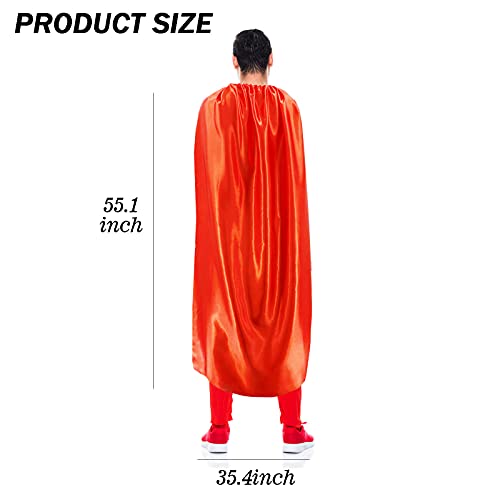 Irolewin IW140 Adults Superhero-Cape And Mask For Women Men Super-Hero Costumes Spirit Day Team Dress-Up-Halloween Party Favors thumb #6