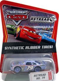 Disney/ Pixar CARS Movie Exclusive 1:55 Die Cast Car with Sythentic Rubber Tires Retread
