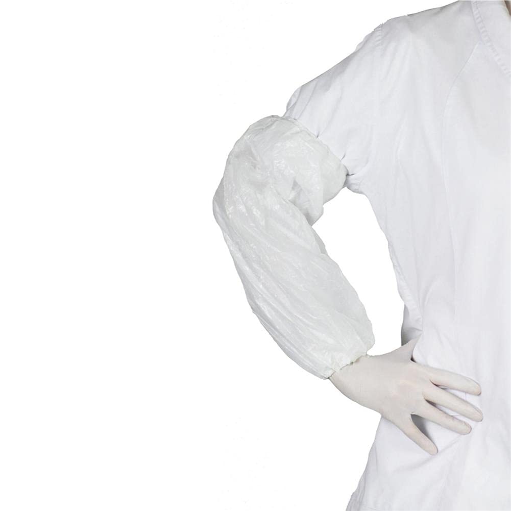 Manicotto monouso in polietilene LDPE 40 cm bianco conf. 100 pz