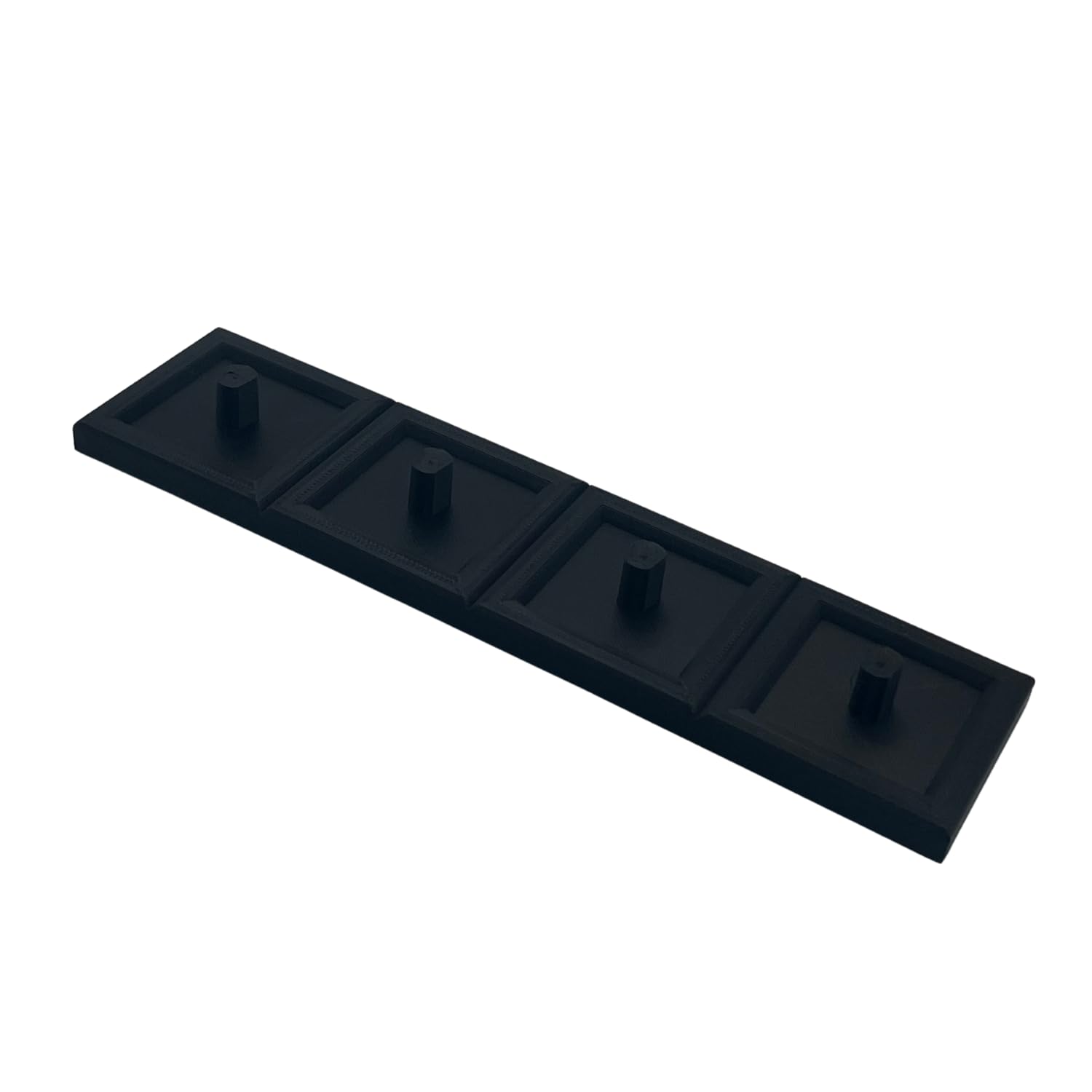Black Electric Toothbrush Stand Compatible With Major Brands, Including Drip Tray (, Quadruple)