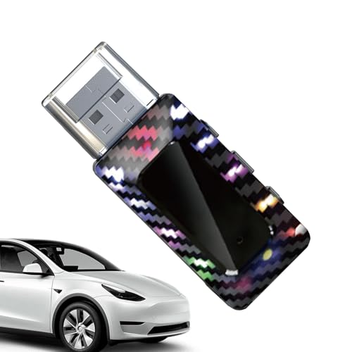 Receptor Transmisor 5.3, Adaptador USB Plug and Play - Pequeño transmisor y receptor de FM,Equipo del coche del reproductor de música, receptor audio Plug & Play con cable para el de sonido estéreo de