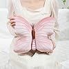Labauxite Butterfly Shaped Throw Pillow, Soft Butterfly Stuffed Seat Cushion Pad,Plush Pillow Velvet Decorative Animal Pillow for Couch Living Room Bed (All Pink) #2