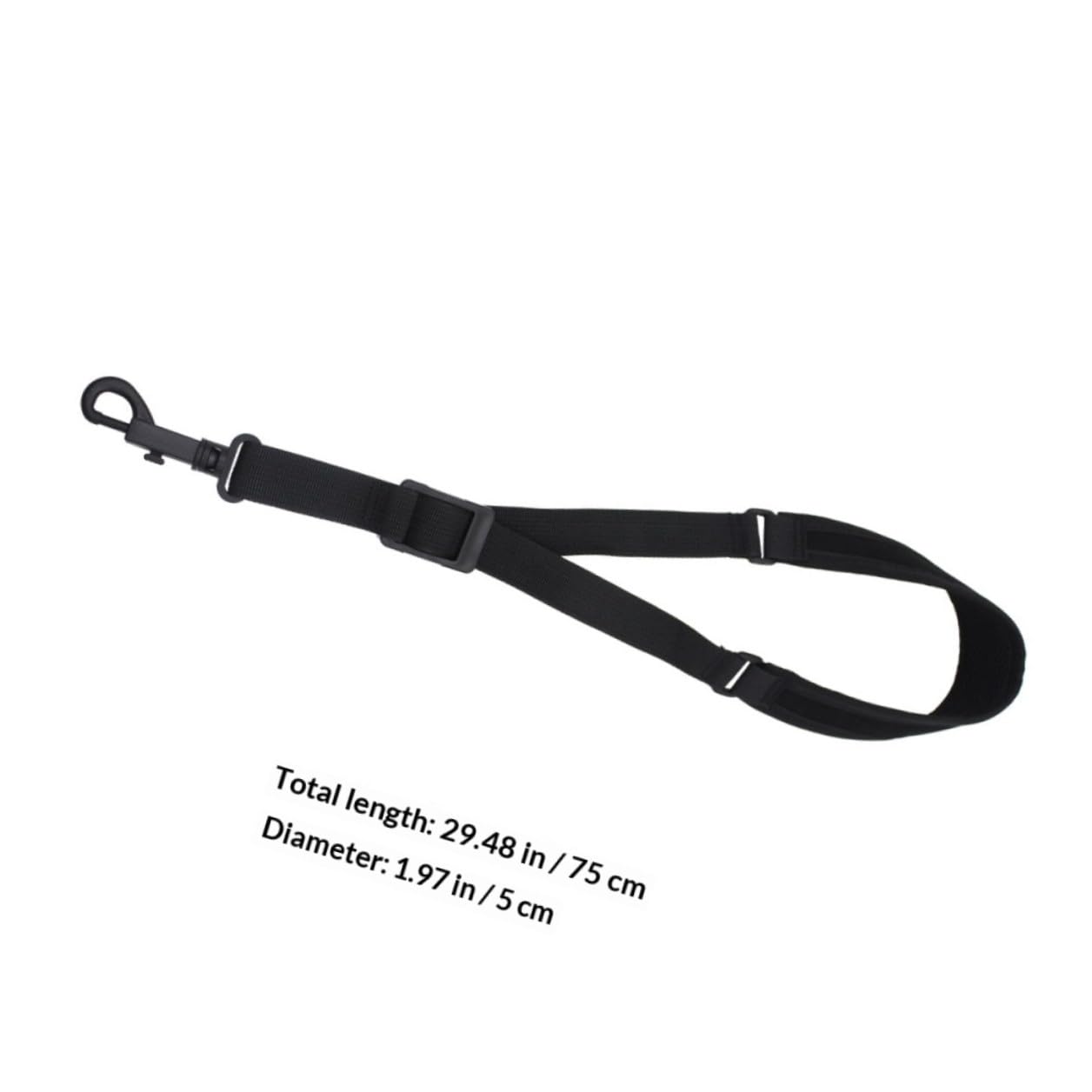 ULTECHNOVO Sangle de Saxophone en Coton Épais Noire pour Saxophone Alto et Ténor, Harnais Réglable Confortable, Accessoire D'instrument de Musique Solide et Résistant à L'usure, Adapté
