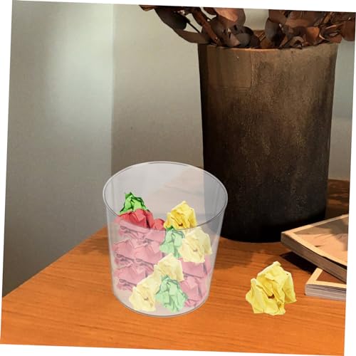 Caneca transparente mini de escritorio con tapa miniatura 3