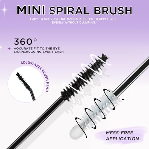 Image of GAQQI Lash Bond and Seal *2 Pcs, Lash Cluster Glue Waterproof Eyelash Adhesive Long Lasting 72h+ Lash Glue, Latex free Eyelash Glue (Pack 2)