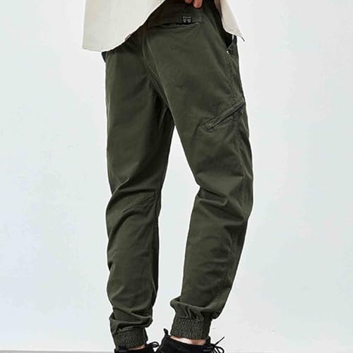 DESKABLY Men's Joggers Pants Lightweight Casual Cargo Pants with Zipper Pockets Elastic Waist Athletic Workout Running Pants 6