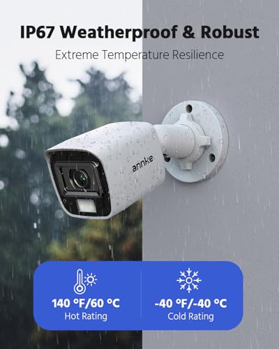 Image of ANNKE 4 Packed 2.0MP 1080P 1920TVL Wired Security Camera Kits, HD TVI Add-on Outdoor CCTV Cameras, Smart Dual Light, IP66 Weatherproof Housing, Home Surveillance Bullet Cam