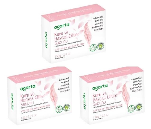 Doğal Kuru ve Hassas Ciltler Sabunu 150 Gr x 3 Adet
