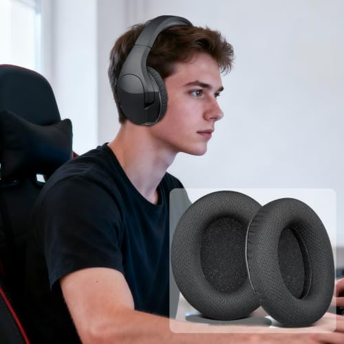 Image of SOULWIT Full Mesh Earpads for HyperX Cloud Stinger Core Wireless - Black