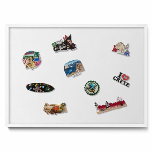 Panneau Mural Magnétique 70x50 cm – Tableau Aimanté Élégant Avec Cadre Plastique, Surface Pour Mémos, Listes De Tâches, Organisation Familiale Et Décoration