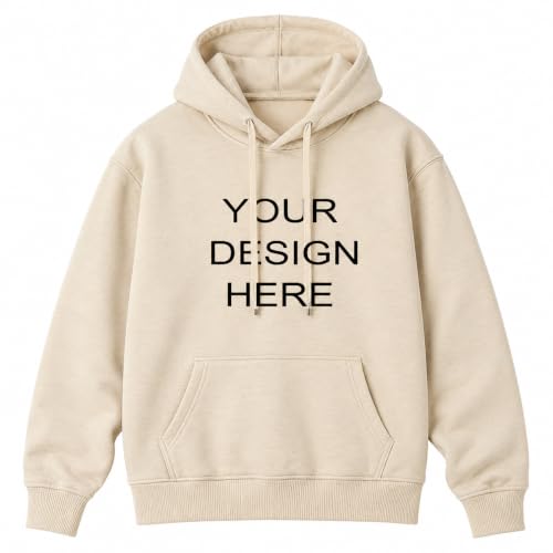 Image of Maydear Custom Vintage Washed Hoodie, Personalized Text Logo Pullover Sweatshirt for Men Women