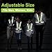 Gowhog Reflective Vest, Reflective Running Gear with Reflective Belt and Reflector Armbands 2PCs, High Visible Reflective Gear for Night Running Biking Dog Walking, Adjustable Vest for Men Women Kids