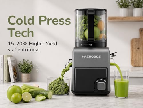 Image of 3-in-1 Cold Press Juicer Machines, 6.5 inch Mega Chute for Whole Fruit, Slow Masticating Juicer with Sorbet & Nut Milk Maker, BPA Free, 100 OZ Hopper, Easy Clean, Oxide Gray