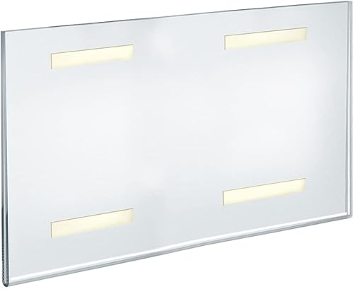 Vista 19 de Azar Displays 122015 - Marco autoadhesivo de acrílico transparente para letreros de pared, 5.5 pulgadas de ancho x 2.5 pulgadas de alto