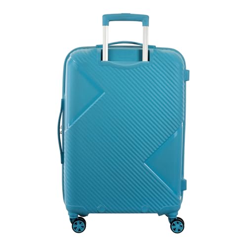 Image of Kamiliant by American Tourister ATHER | Printed Trolley Bag Set of 3 (55+68+79 cms) for Travel|Hard Case Polypropylene (PP) Suitcase|360 8-Wheel Spinner Luggage Trolley|Combination Lock | Sea Blue